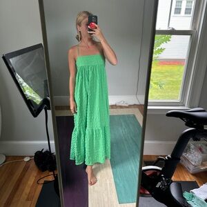 Zara Strapless Green Dress